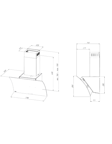 Вытяжка кухонная AKPO WK-4 Costa Eco