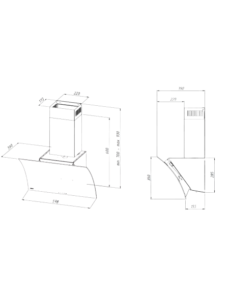 Вытяжка кухонная AKPO WK-4 Costa Eco