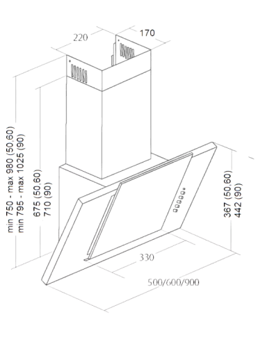 Вытяжка кухонная AKPO WK-4 Grand Eco