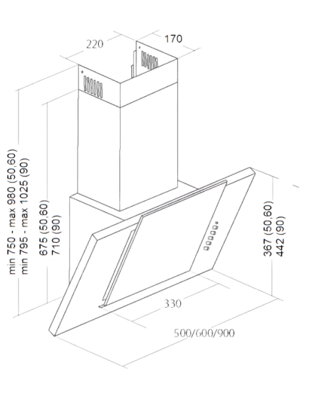 Витяжка кухонна AKPO WK-4 Grand Eco