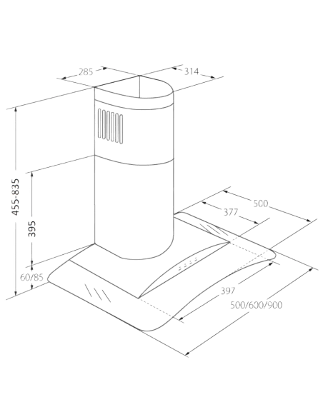 Вытяжка кухонная AKPO WK-4 Largo Eco