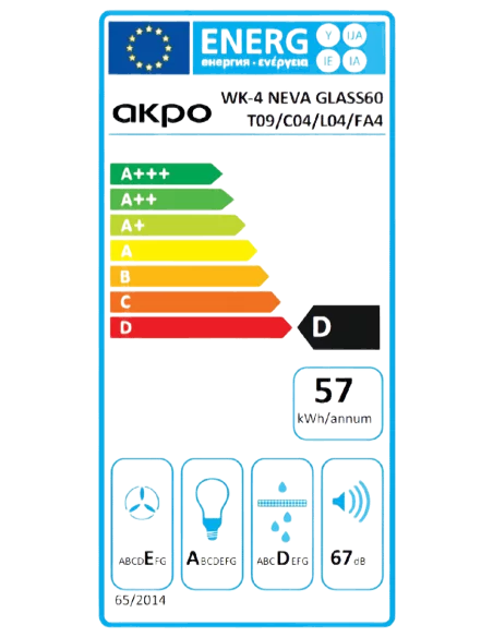 Витяжка кухонна AKPO WK-4 Neva Glass Eco