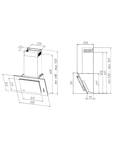 Вытяжка кухонная AKPO WK-4 Optima Eco