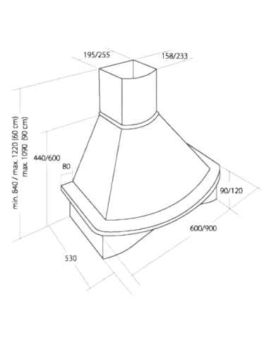 Витяжка кухонна AKPO WK-4 Rustica Nova
