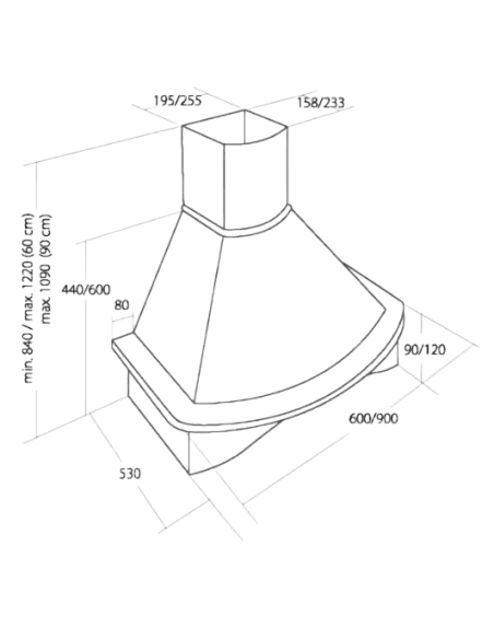 Вытяжка кухонная AKPO WK-4 Rustica Nova