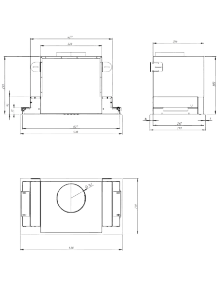 Витяжка кухонна AKPO WK-12 Neva Glass Gest