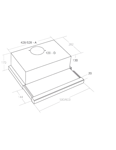 Витяжка кухонна AKPO WK-7 Light eco Glass T300