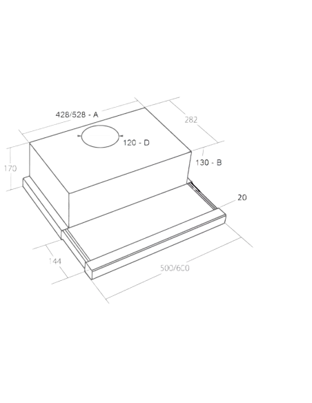 Витяжка кухонна AKPO WK-7 Light Glass