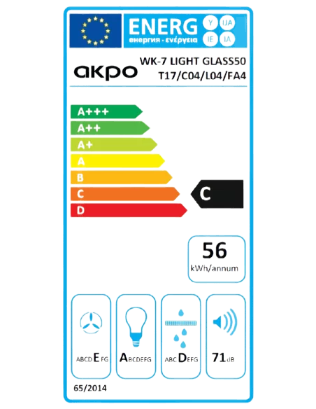 Витяжка кухонна AKPO WK-7 Light Glass