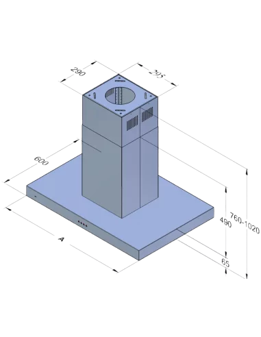 Витяжка кухонна AKPO WK-8 Isla Feniks