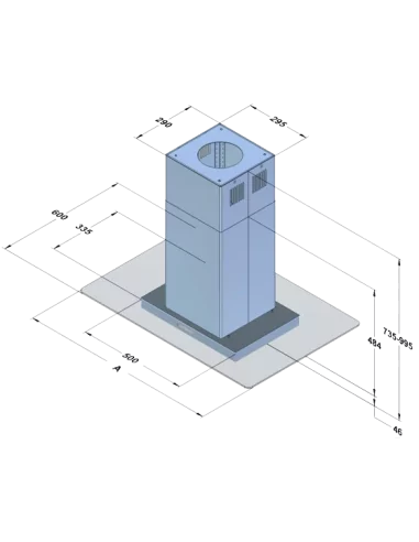 Витяжка кухонна AKPO WK-8 Isla Mirage