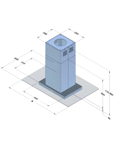 Витяжка кухонна AKPO WK-8 Isla Mirage