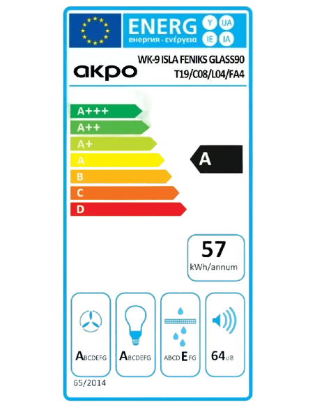 Витяжка кухонна AKPO WK-9 Isla Feniks glass