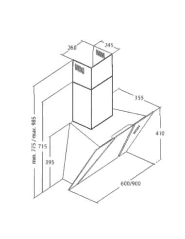 Витяжка кухонна AKPO WK-9 Cetias