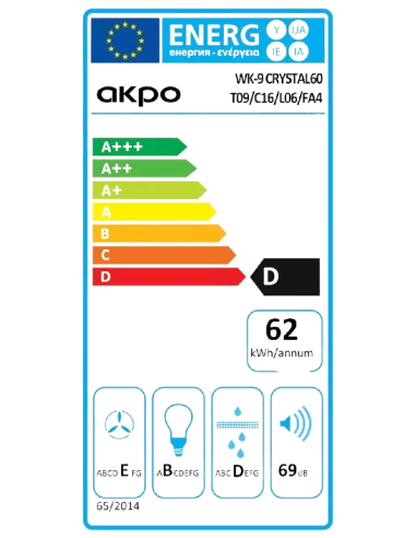 Вытяжка кухонная AKPO WK-9 Crystal