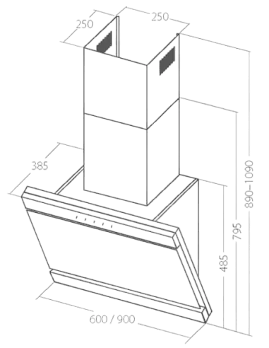 Витяжка кухонна AKPO WK-9 Kastos