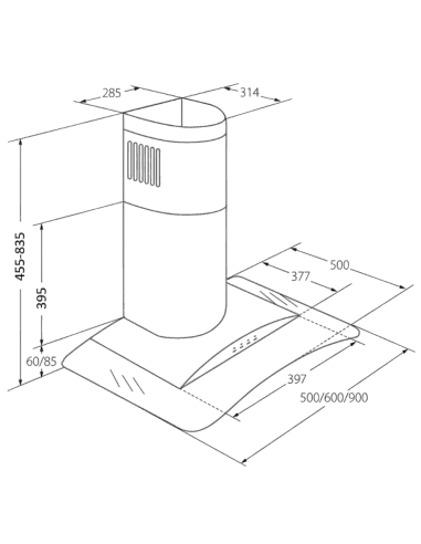 Витяжка кухонна AKPO WK-10 Largo