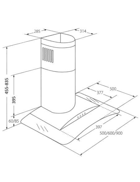 Вытяжка кухонная AKPO WK-10 Largo