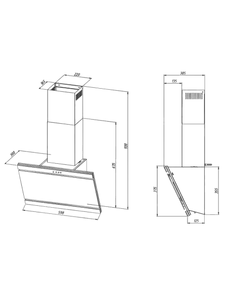 Вытяжка кухонная AKPO WK-9 Kastos New