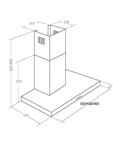 Витяжка кухонна AKPO WK-4 Feniks Slim Eco
