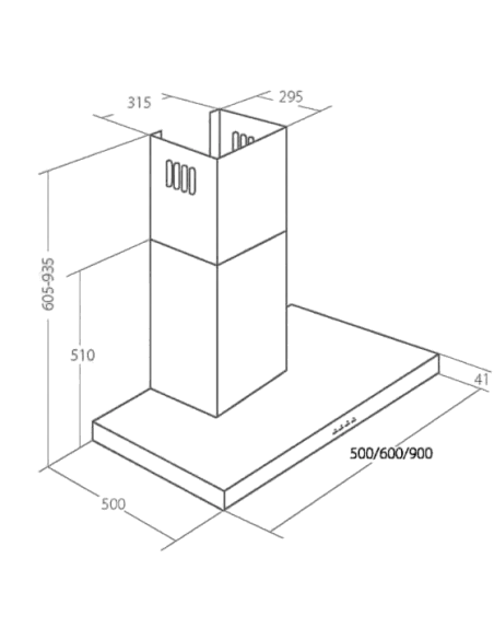 Вытяжка кухонная AKPO WK-4 Feniks Slim Eco