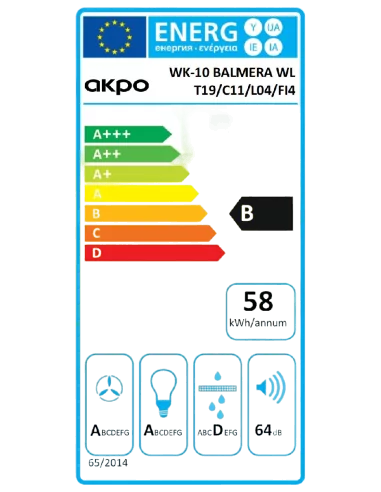 Вытяжка кухонная AKPO WK-10 Balmera WL