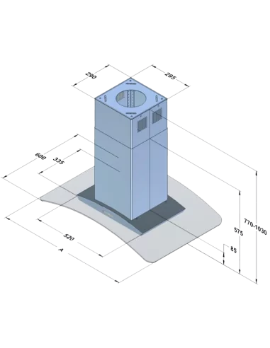 Витяжка кухонна AKPO WK-10 Isla Zefir
