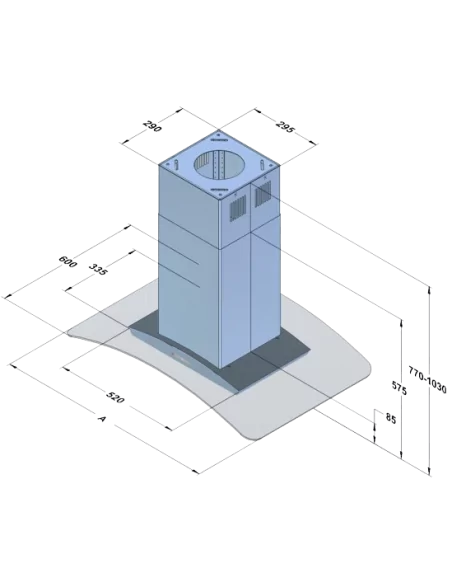Витяжка кухонна AKPO WK-10 Isla Zefir
