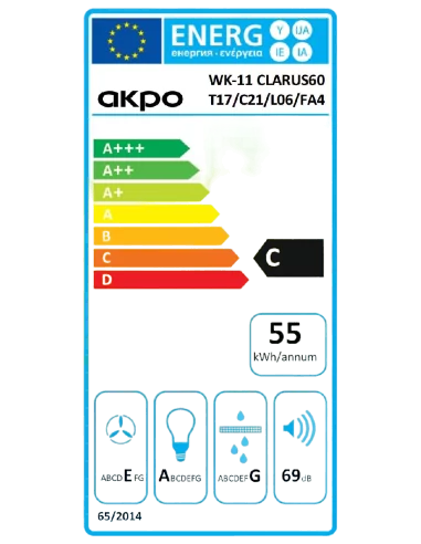 Витяжка кухонна AKPO WK-11 Clarus