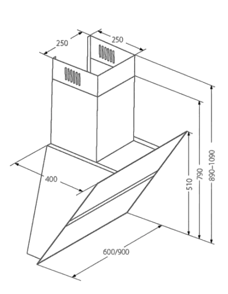 Витяжка кухонна AKPO WK-9 Venus II