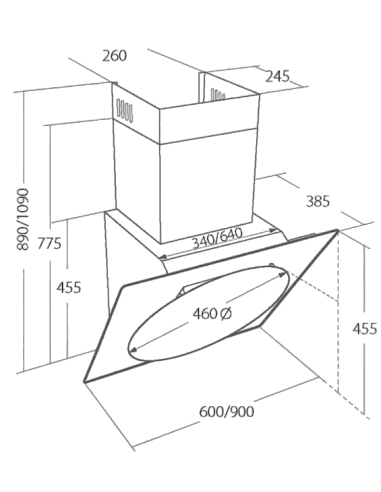 Вытяжка кухонная AKPO WK-9 Tivano