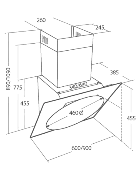 Витяжка кухонна AKPO WK-9 Tivano