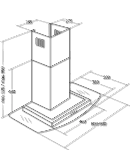 Витяжка кухонна AKPO WK-4 Mirage ECO