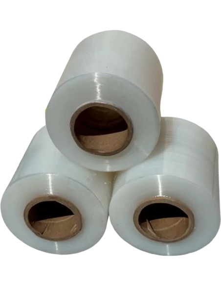 Стретч-пленка первичная 17 мкм ширина 100 мм. Длина намотки 295 м.