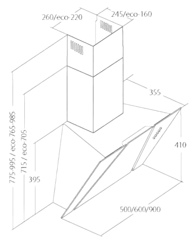 Вытяжка кухонная AKPO WK-4 Cetias ECO