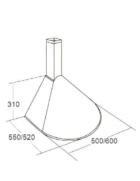 Вытяжка кухонная AKPO WK-5 Rondo Turbo