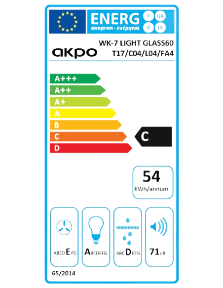 Витяжка кухонна AKPO WK-7 Light Eco ІІ Glass