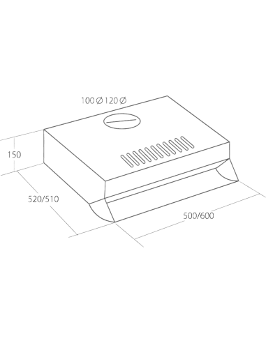 Вытяжка кухонная AKPO AF-50