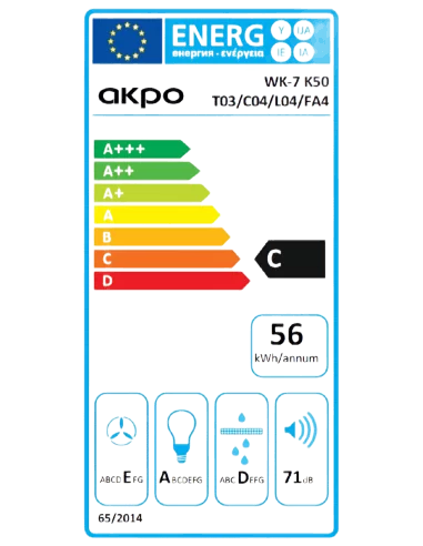 Вытяжка кухонная AKPO WK-7 K Glass