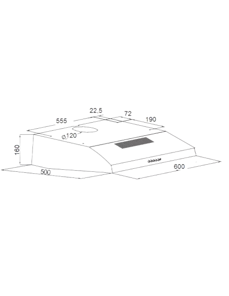 Вытяжка кухонная AKPO WK-7 K Glass